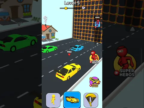 Shape Transform Level-5 🎮🤩 | Car Racing #shorts #gaming #shapeshifting