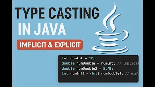 What is type casting in Java Implicit Explicit Casting Explained with Example