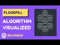 Flood fill Algorithm with Visualization in Python