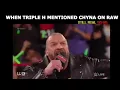 TRIPLE H MENTIONED CHYNA ON WWE RAW 25 AFTER HER DEATH