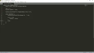 UAS Tutorial Java Contoh Perulangan While