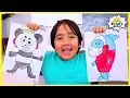 Learn to Draw and Color Combo Panda for Kids with Ryan