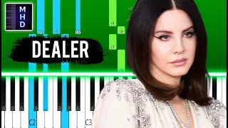 lana del rey dealer piano tutorial
