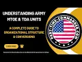 Understanding Army MTOE TDA Units A Complete Guide to Organizational Structure Conversions