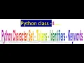 Python Class 4 Python Character Set Python Tokens Python Identifiers Python Keywords