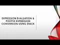 Expression Conversion Evaluation Using Stack