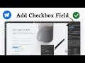 How to add Checkbox in Webflow Element Guide