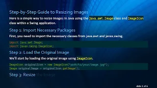 How to Resize Images in Java Swing Applications