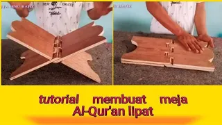 how to make a folding quran table from triplex