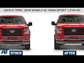 Leveled 2015-2020 F150 33x12 5 Tires 20x10 Wheels w - 25MM Offset W T Fitment