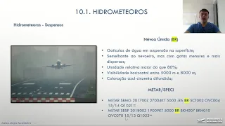 AULA 10.1 - HIDROMETEOROS - METEOROLOGIA AERONÁUTICA - PILOTO PRIVADO DE AVIÃO