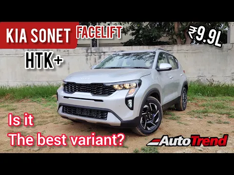 2024 Kia Sonet Facelift HTK+ Most Detailed Walkaround Review | TeamAutoTrend