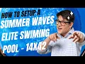 Summer Waves Elite 14 x 42 pool Setup