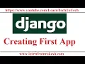 Django Tutorial for web development Creating First App