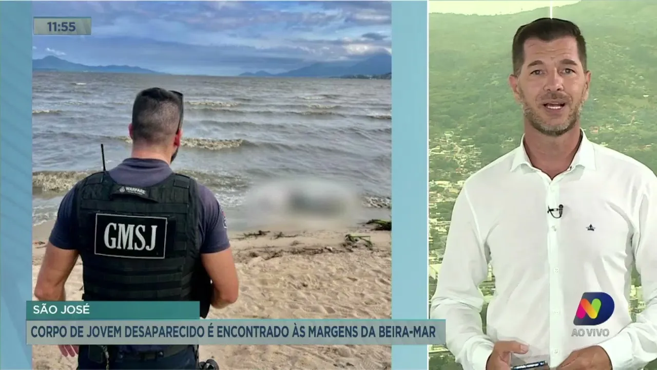 São José: corpo de jovem desaparecido é encontrado às margens da Beira-Mar