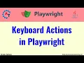 Keyboard Actions in Playwright Java