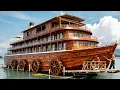 Download Lagu A young man builds a luxurious houseboat on the sea, constructed entirely of bamboo!
