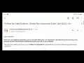 Python for Data Science Online Non proctored Exam Jan 2022