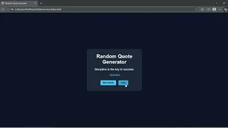Create a Simple Quote Generator in 3 Minutes JavaScript Project