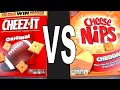 Cheez-It vs Cheese Nips Which Cheddar Snack Cracker is the Best FoodFights Review Live Taste Test