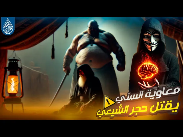 مسلسل معاوية : معاوية  يـ ــقتل حجر بن عدي لانه قال الصلاة الصلاة ولانه شيعي رافضي