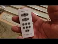 fanimation slinger V2 72-in ceiling fan opened box with slant vaulted ceiling kit and extension pole