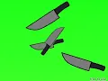 Gacha knife green screen