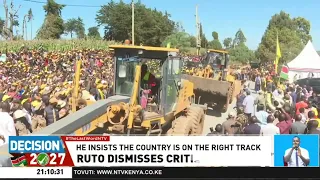 President Ruto dismisses his critics saying they lack policies and development agenda