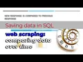 Web Scraping Python SQL How to track and Compare data changes over time