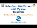 Selenium Python Example For Beginners - Verify Removing Item from Cart