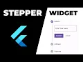 Flutter Stepper Widget How to use Stepper Widgets Step by Step Widget Flutter Widgets