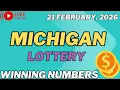 Michigan Midday Lottery Results For - 21 Feb 2026