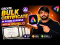 Bulk Create hundreds of personalized certificates in just a few minutes with Adobe Express