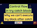 Control flow in try catch block Exception Handling in Java