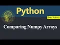 Comparing Numpy Arrays in Python Hindi