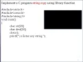string in C Language string copy using strcpy function Part 25