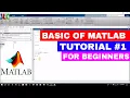 MATLAB TUTORIAL FOR BEGINNERS 2017 Tutorial - Basic commands in MATLAB