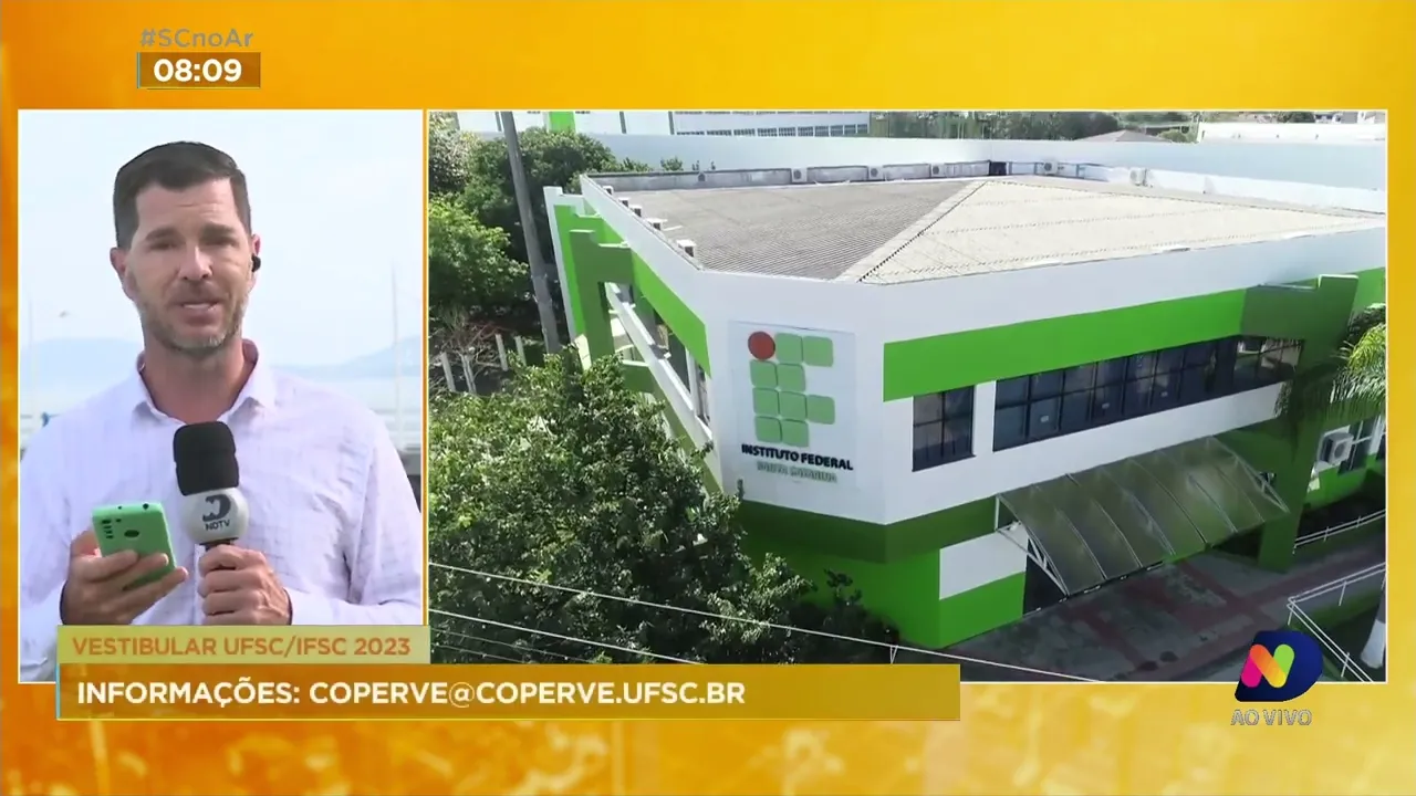 Provas do vestibular unificado UFSC/IFSC 2023 estão confirmadas para este fim de semana