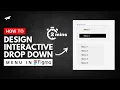 Design Interactive Dropdown Menu in FIGMA in 2 minutes Figma Tutorial Tekglide
