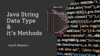 Week 2 - Java String and its Methods Explained