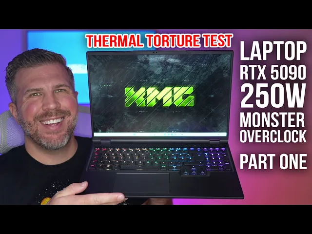 I MASSIVELY Overclocked Laptop RTX 5090 to 250W - Thermal Torture Test (Cinebench23 + Steel Nomad)