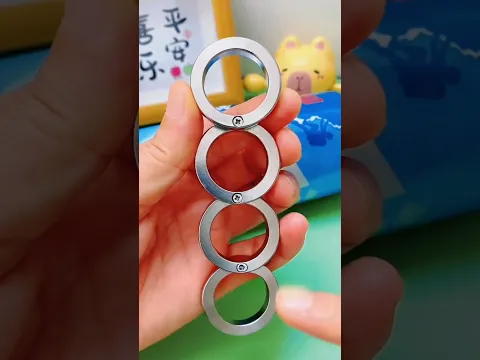 🔔Metal rings for fashion and safety - Stainless Steel Self Defense Rotatable Foldable Ring (# 1608)