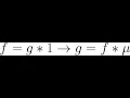 Arithmetic Functions Part 6 Mobius Inversion