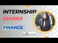 Finance CitiBank Internship