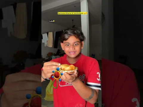 Samosa khane ki Technique 🤣🔥| indian family #shorts #indian #chaman #reatable #chotabhai #bachpan