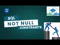 NOT NULL Constraint in SQL NOT NULL SQL CONSTRAINT Beginner Friendly SQL Tutorial