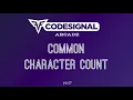 Comman Character Count Codesignal Solutions