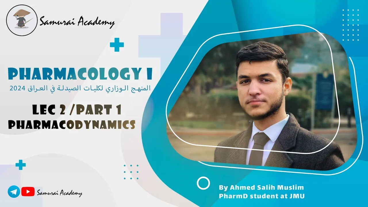Pharmacology I : Pharmacodynamic part 1