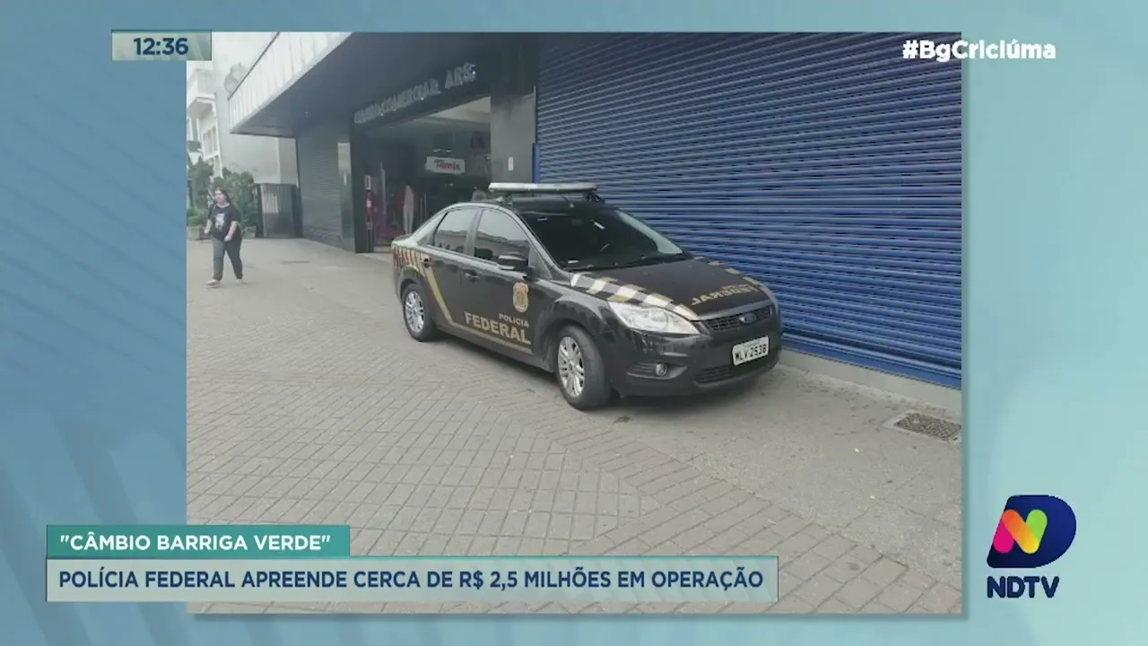Polícia Federal apreende aproximadamente R$ 2,5 milhões na Operação “Câmbio Barriga Verde”