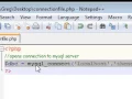 PHP Tutorial 24 Connecting to MySQL Database
